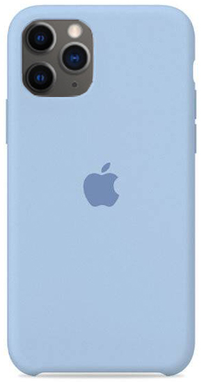 Чехол Silicone Case для iPhone 11 Pro светло голубой в Тюмени